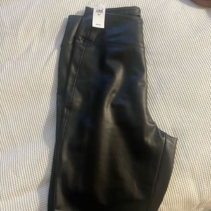 Gap size small leather leggings